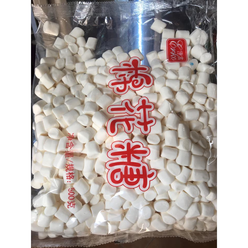 Kẹo xốp marshmallow trắng Erko hạt nhỏ 500g