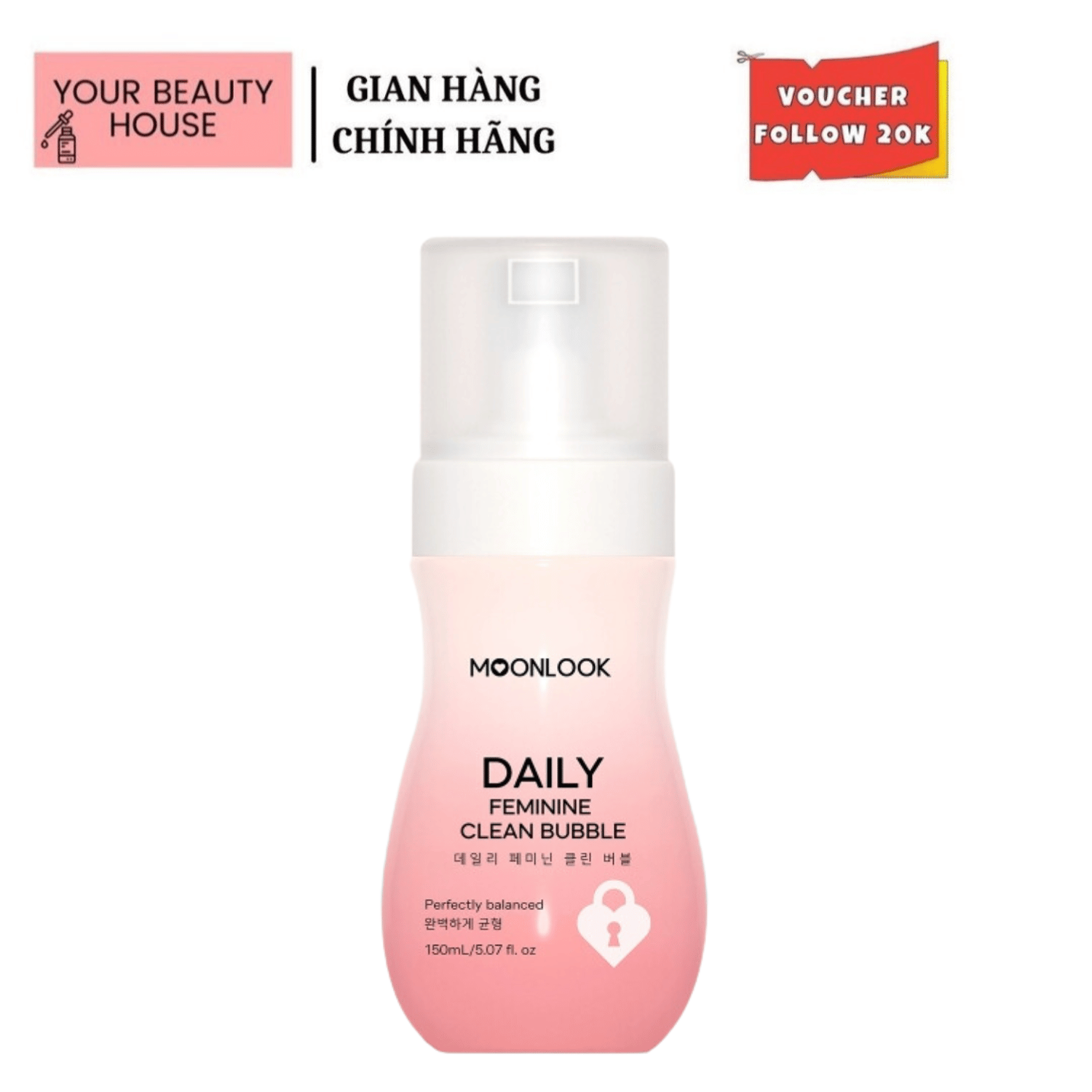 Dung dịch vệ sinh tạo bọt - 150ml