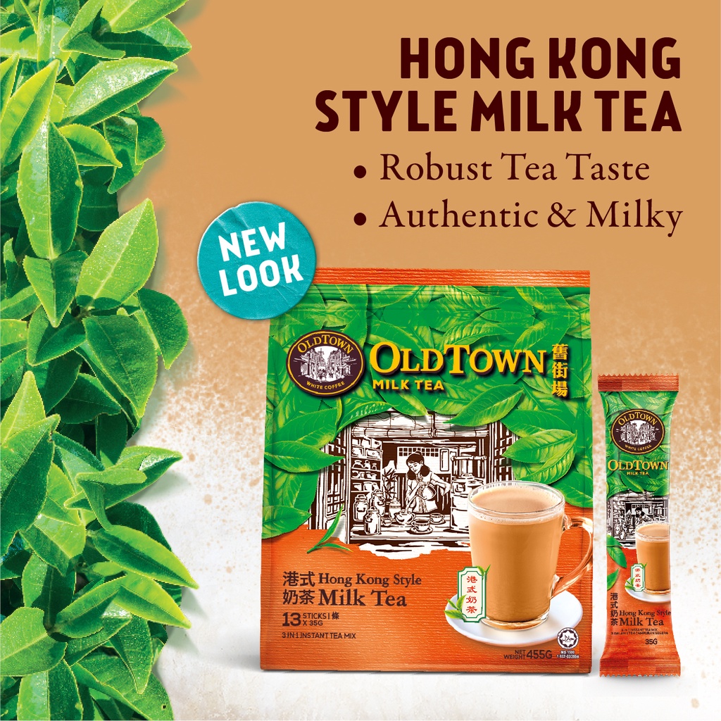Trà sữa oldtown malaysia vị hong kong 13 gói x 35g