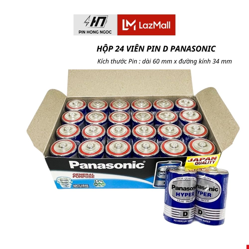  Hộp Pin Đại Panasonic 24 viên R20UT 2S - hàng chính hãng 