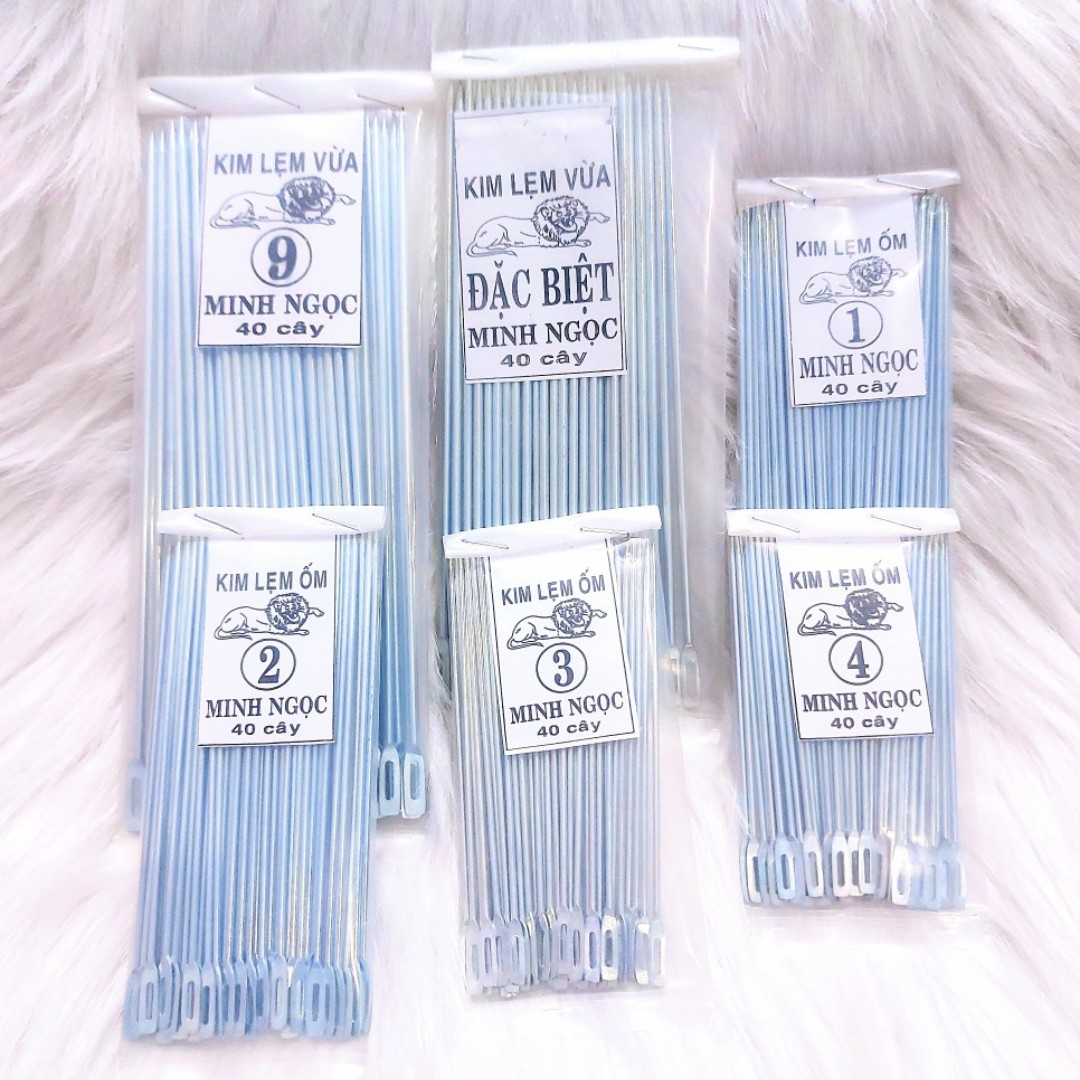 Túi 40 cây kim lẹm may bao bì, phụ kiện máy may, thêu, vắt sổ