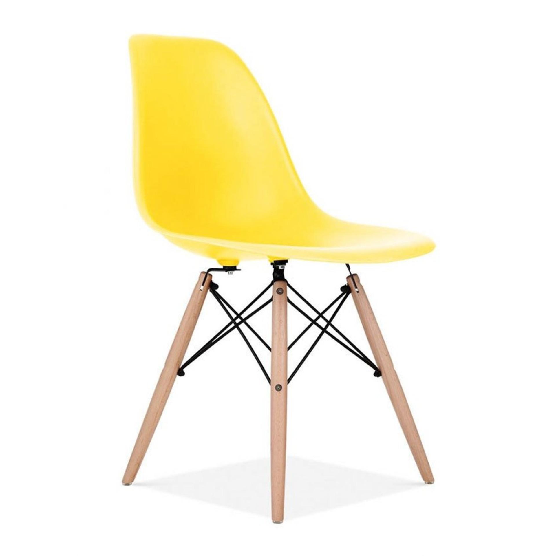 Ghế nhựa chân gỗ eames