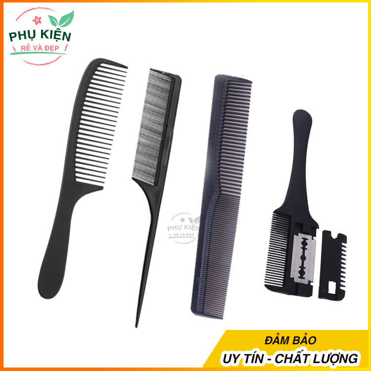 Bộ 4 lược chải tóc tiện lợi - phụ kiện rẻ và đẹp