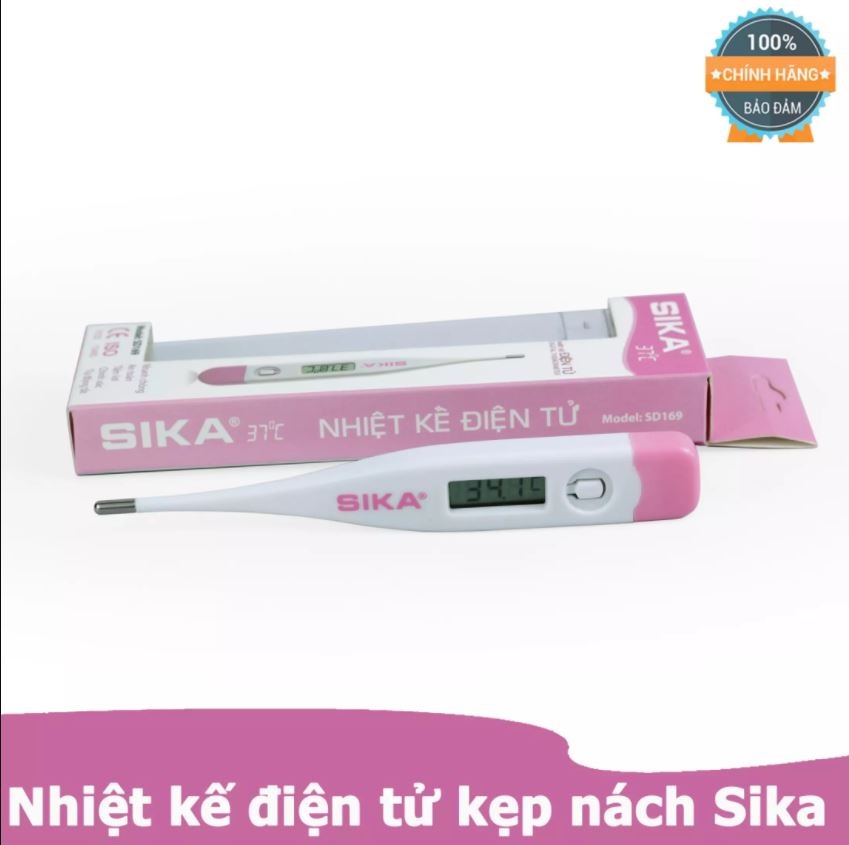 Nhiệt kế điện tử kẹp nách Sika - Nhiệt kế đo nhanh chính xác như nhiệt kế hồng ngoại, Nhiệt kế kẹp ở nách có thể ngậm ở miệng Bảo Hành 12 Tháng