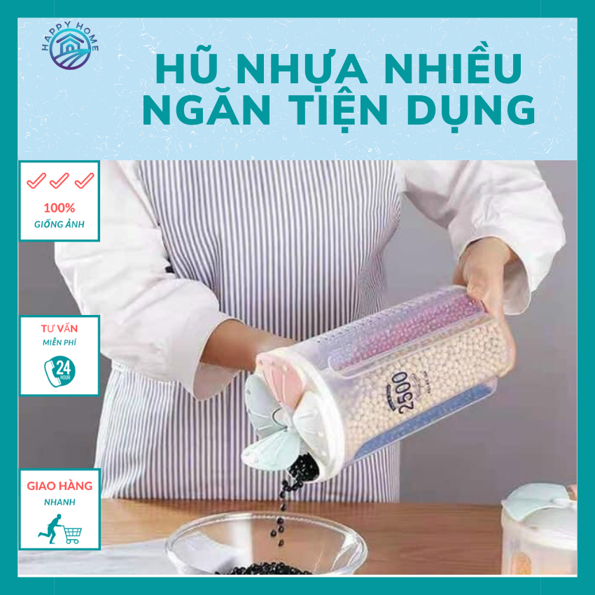 Sale - Hộp, Hũ đựng gia vị, đựng Đỗ, Lạc, đồ khô,.. đa năng và tiện dụng - Happy Homeeeee