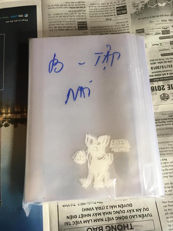 100 bìa bao vở kiếng trong