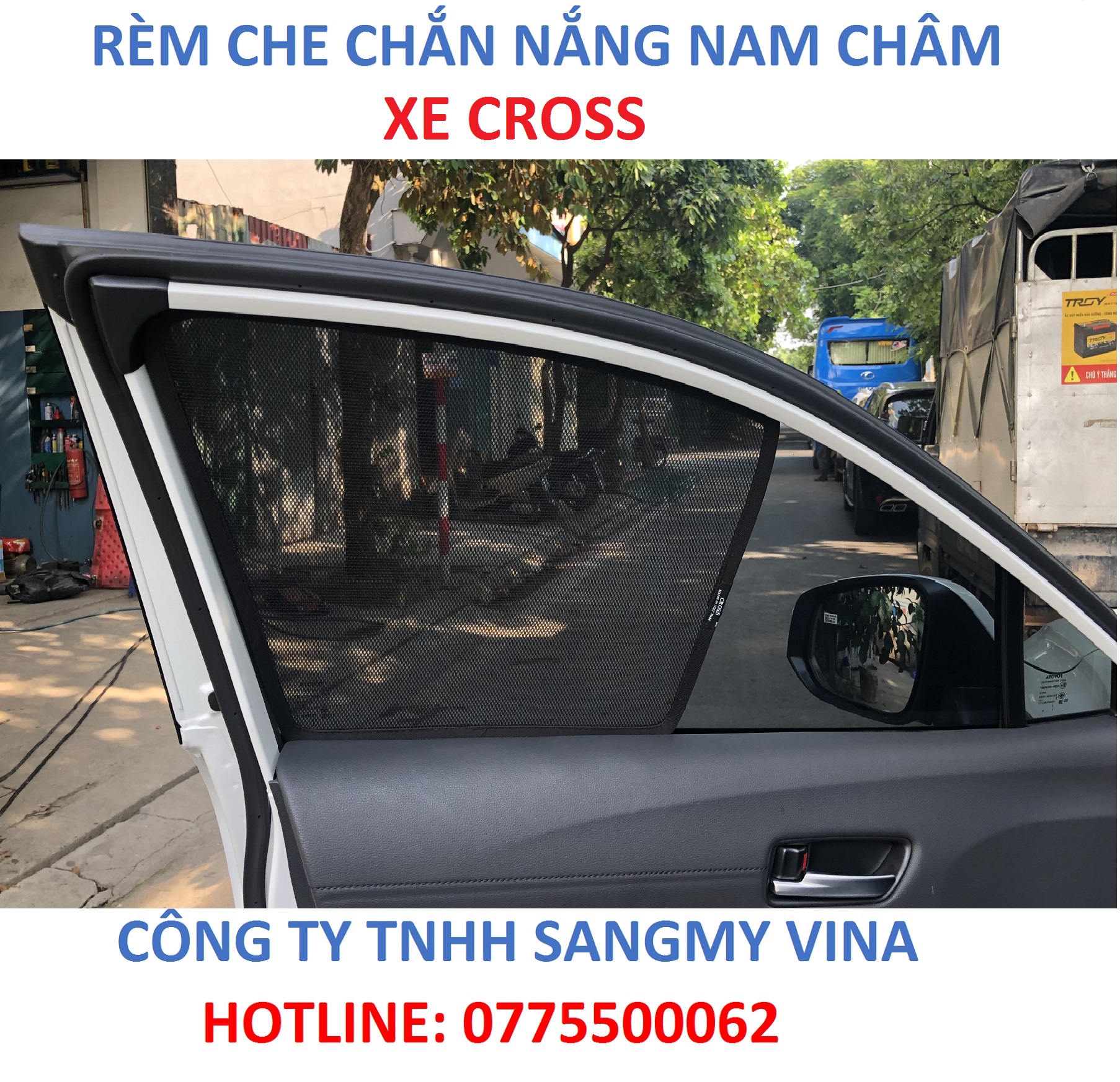 RÈM CHE NẮNG NAM CHÂM TOYOTA CROOS