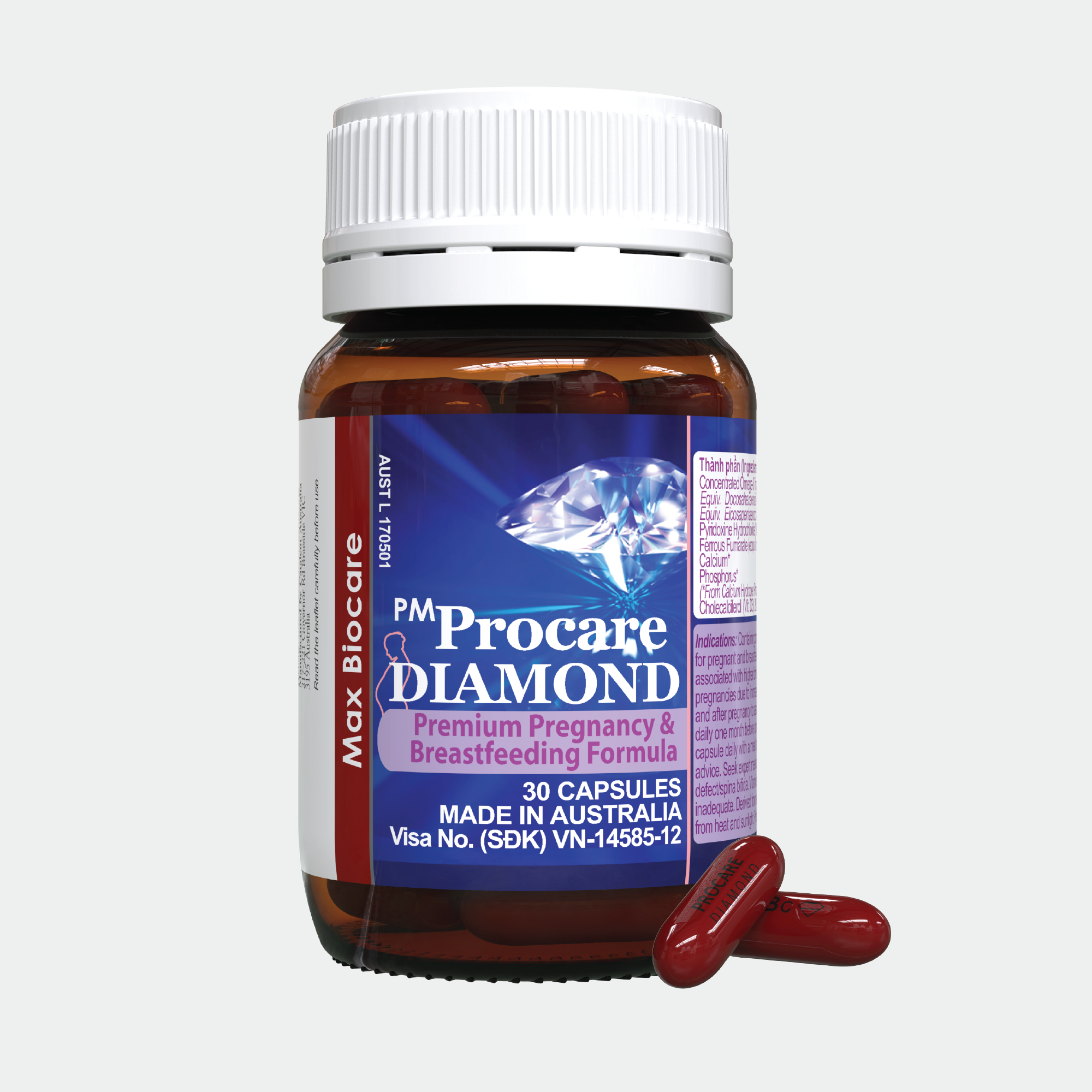 Procare Diamond - bổ sung vitamin, khoáng chất cho phụ nữ mang thai