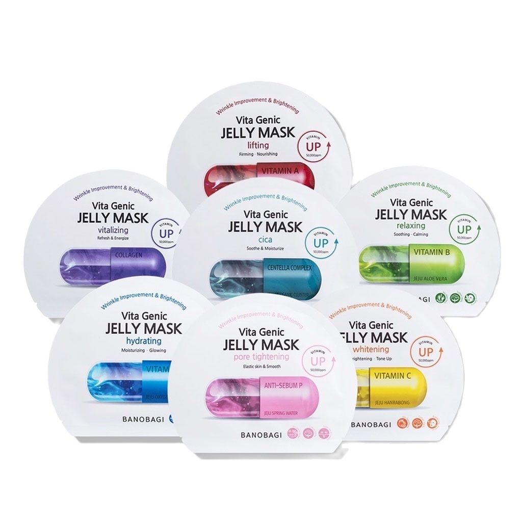 Mặt Nạ Giấy Banobagi Vita Genic Jelly Mask, Mặt Nạ Giấy Dưỡng Ẩm Trắng Da Banobagi Stem Cell Magic Mask