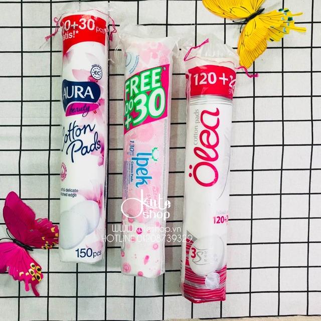 [HCM]Bông Tẩy Trang IPEK/AURA/OLEA 150 Miếng (GIAO 1 TRONG 3 MẪU)