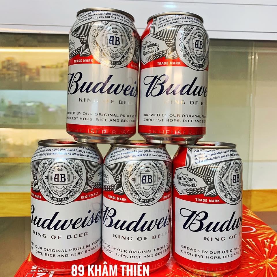 [HCM]06 Lon Bia budweiser 330 ml - Bia của Mỹ- uống thơm ngon