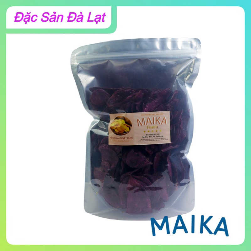 Khoai lang tím sấy giòn maika - 500gr