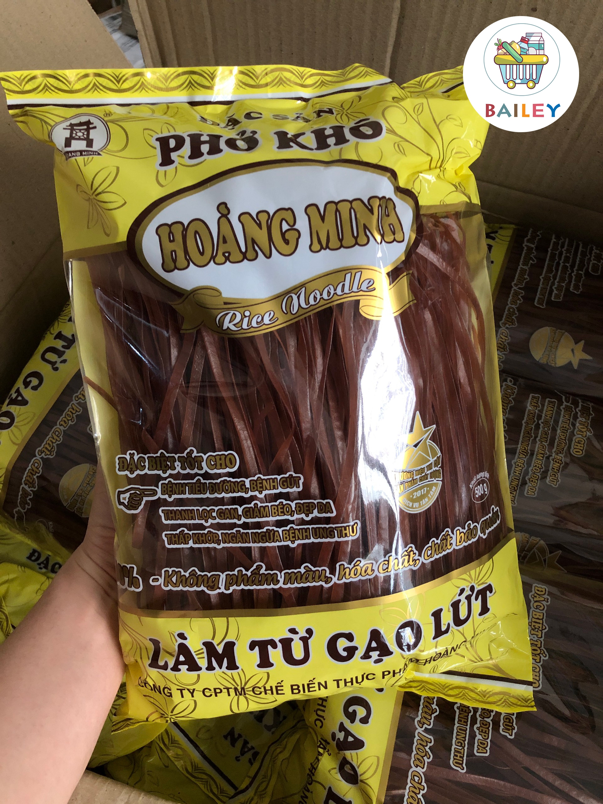 Phở gạo lứt đỏ hoàng minh 500gram