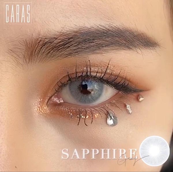 [HCM]lens xám tone tây sử dụng 1 năm tặng kèm khây đựng