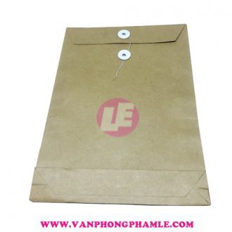 Bao thư nâu A4 có cột dây