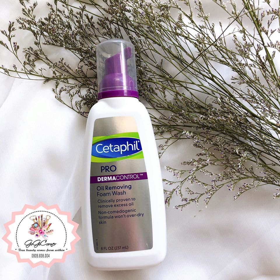 SỮA RỬA MẶT GIẢM DẦU, NGĂN NGỪA MỤN CETAPHIL PRO DERMACONTROL OIL REMOVING FOAM WASH 237ML