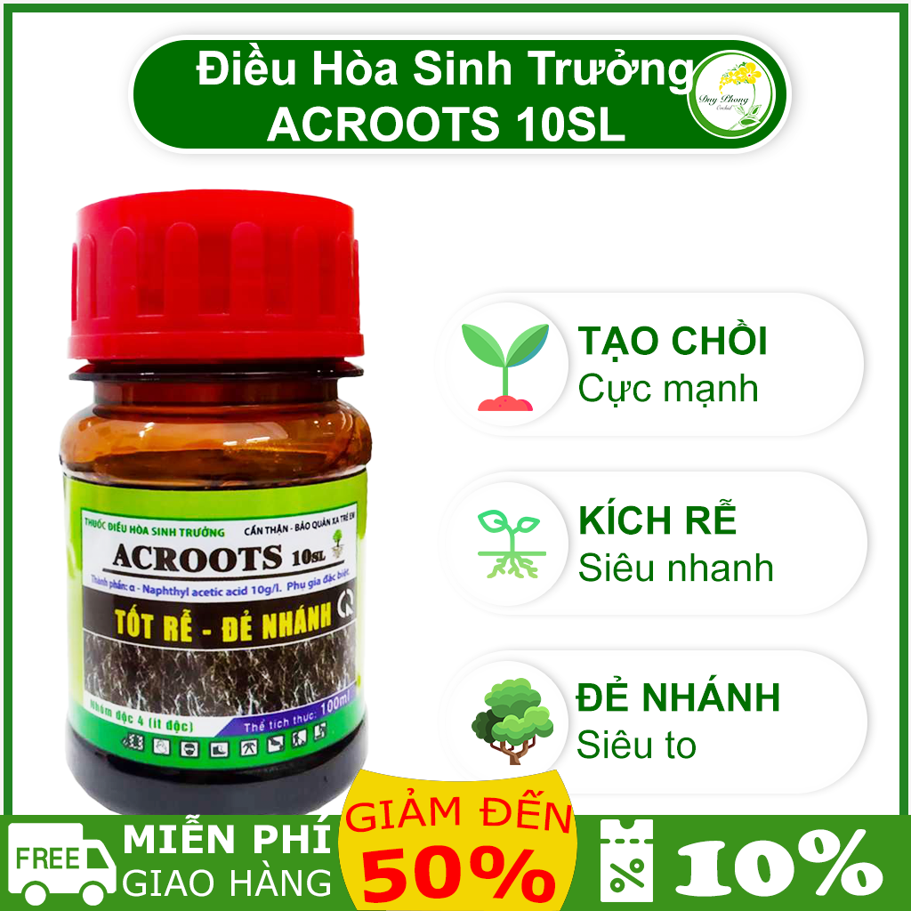 Phân bón kích rễ ac roots - kích thích ra rễ, đâm chồi, đẻ nhánh - chai 100ml