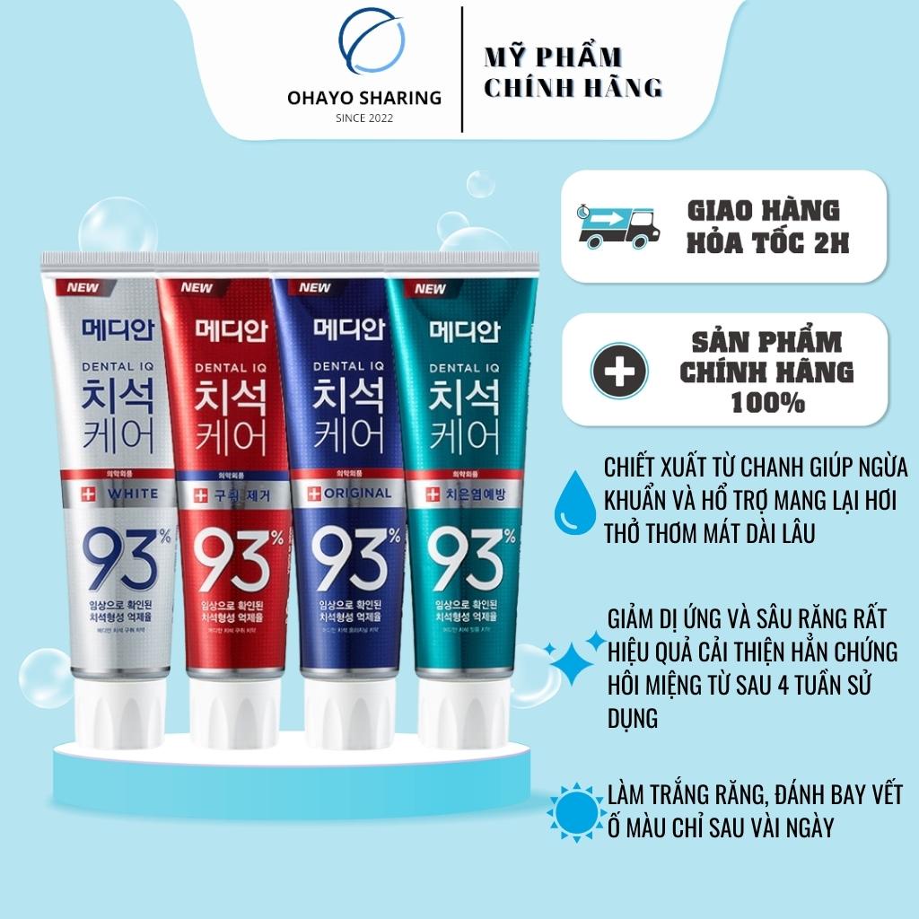 Kem đánh răng median dental iq 93% 120g hàn quốc