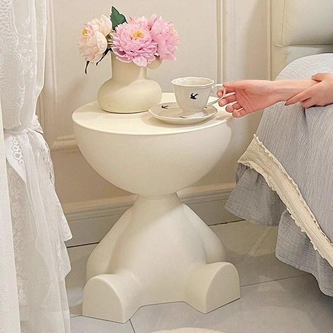 Bàn Trà Nhỏ Bàn Phụ Di Động Hình Gấu 2IN1 Dễ Thương Bàn Trà Ban Công lzb033