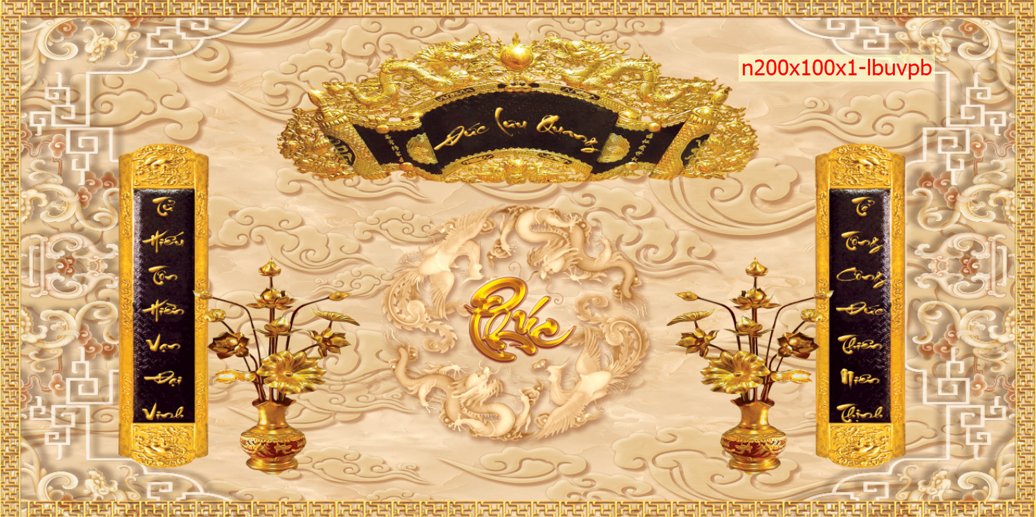 Tranh dán tường 3d phòng thờ, tổng hợp 10 mẫu tranh phòng thờ đẹp hiện nay, kt 100cm x 200cm