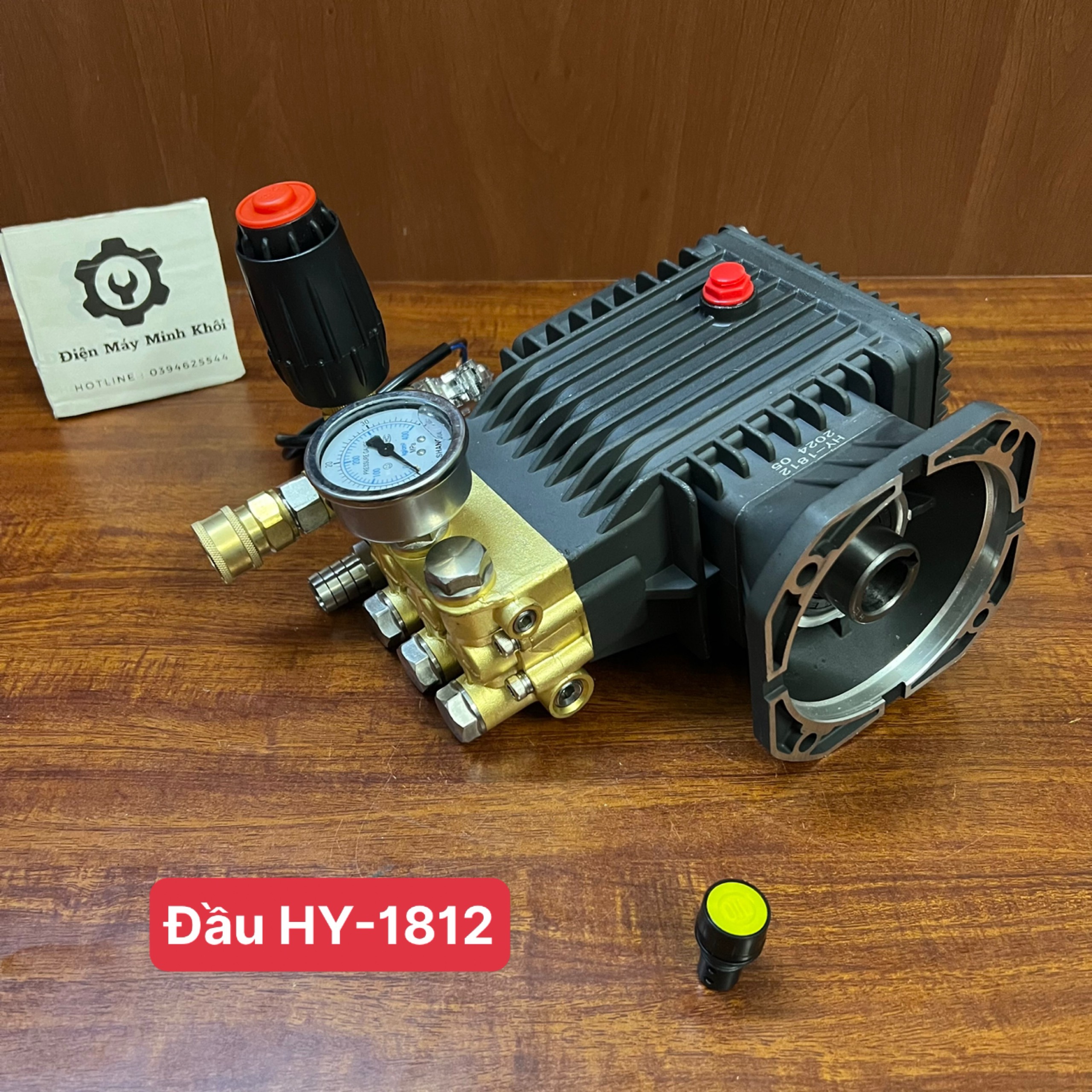 Bộ đầu bơm máy rửa xe cao áp 2.2kw đến 3.5kw liền trục có rơ le| Đầu bơm máy rửa xe áp lực cao, đầu liền