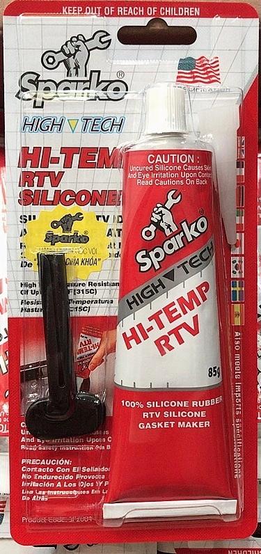 Keo thế ron sparko® rtv đỏ 85g - keo tạo ron cho động cơ sparko® rtv 85g
