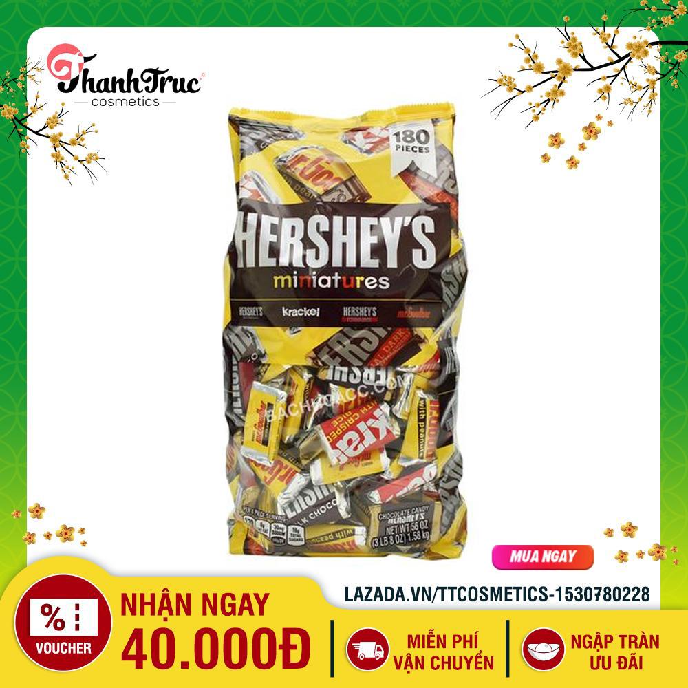 Kẹo chocolate mỹ hersheys miniatures 180 viên 1.58kg