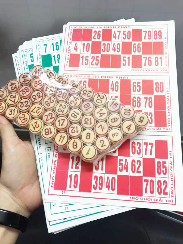 Cờ Lô tô cao cấp con cờ bằng nhựa melamine