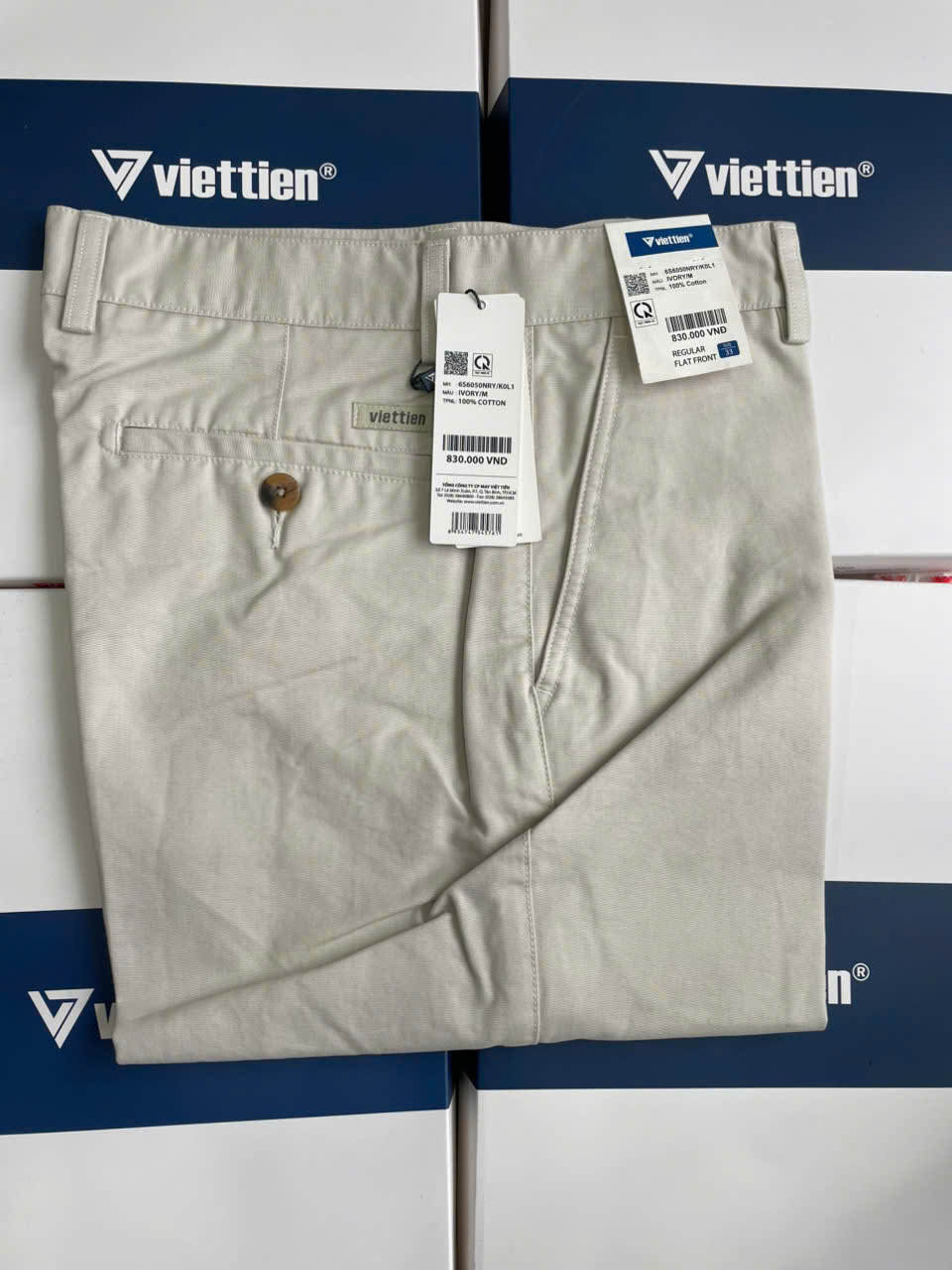  Quần Kaki nam không pli Việt Tiến  6S6050  