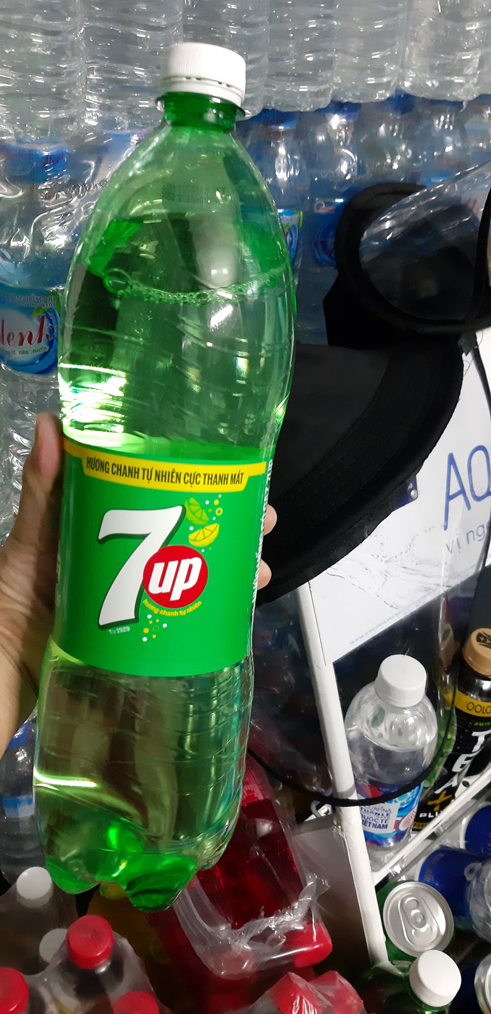 Nước ngọt/ nước uống có gas chai 1.5 lít (pepsi/coca/ sá sị/ soda kem/ cam/ 7 up)