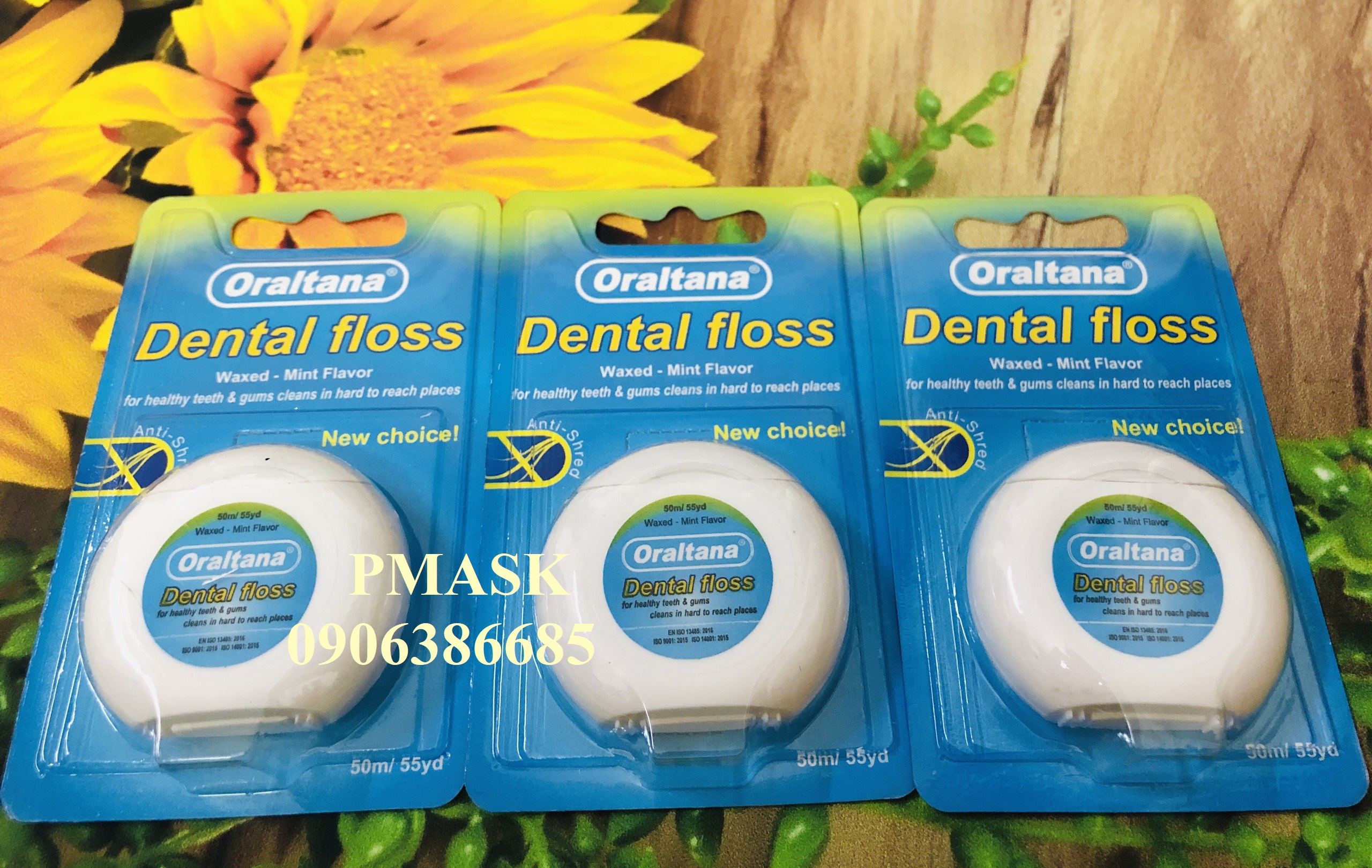 Chỉ nha khoa Oraltana Dental Floss 50m/ Cuộn - Chỉ nha khoa vệ sinh răng miệng hương bạc hà