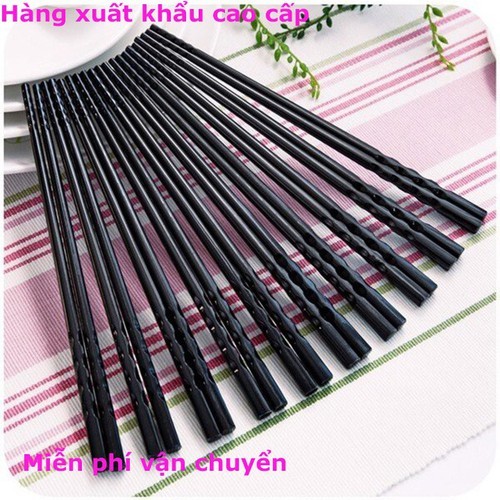 Combo 50 đôi đũa xoắn ăn xuất khẩu, nhựa kháng khuẩn sợi thuỷ tinh chịu nhiệt tới 260 độ c - đũa 50