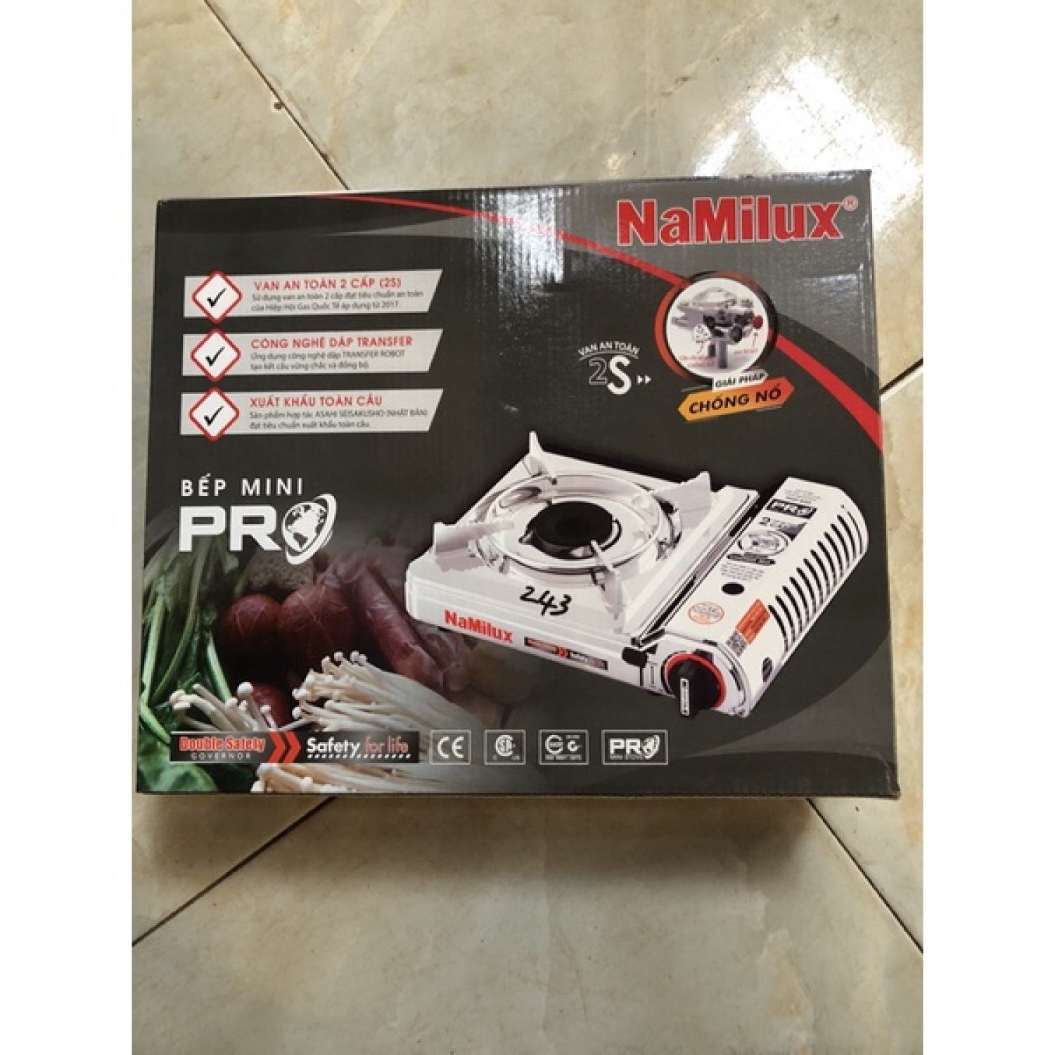 Bếp mini inox Namilux bếp ga mini bếp gas mini lò ga mini