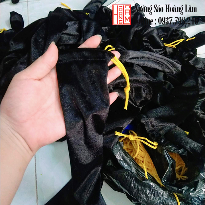 Túi nhung đựng sáo trúc 50 cm đến 60 cm - đủ màu