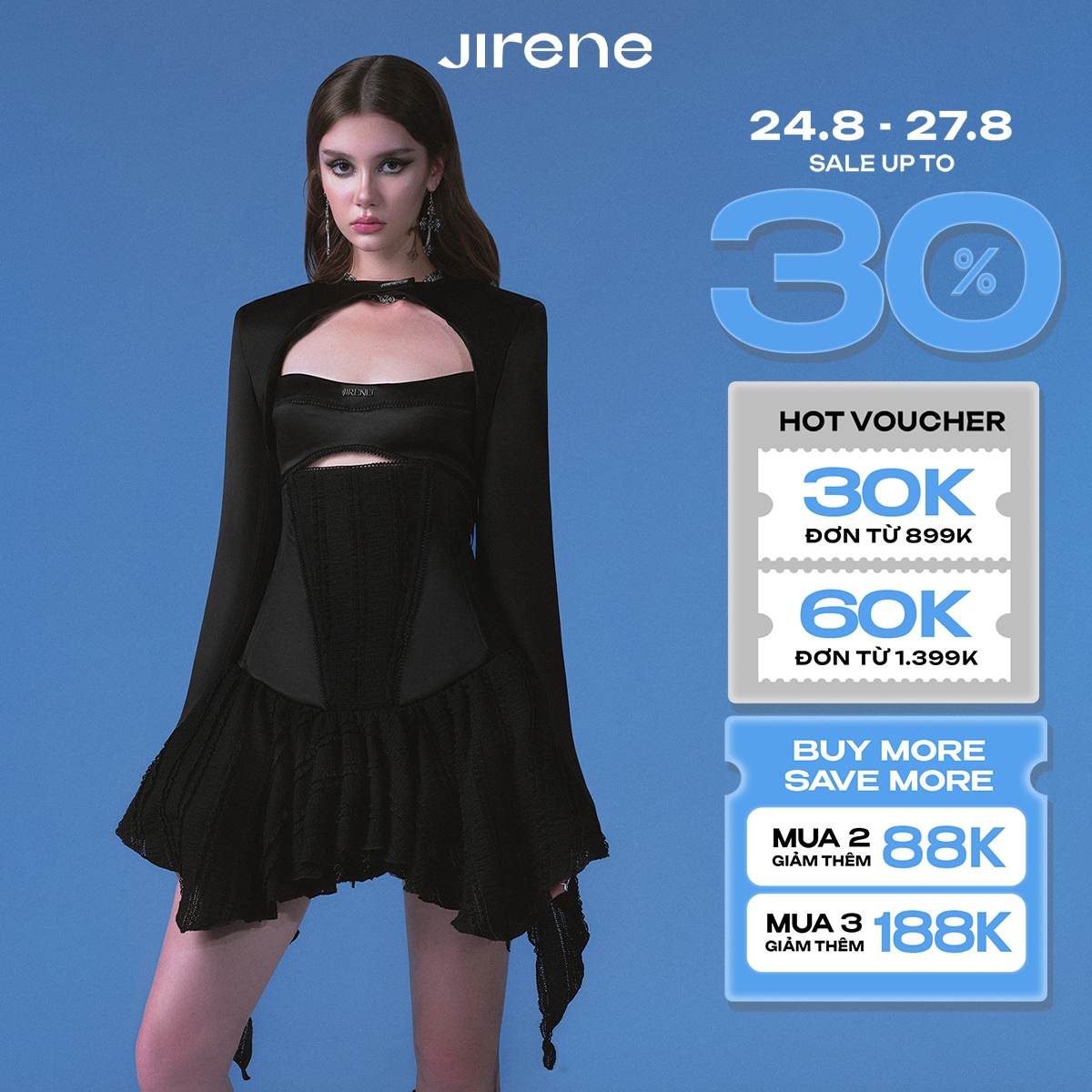 Sale up to 30% + vc 170k || sale up to 50% +vc 100k || jirene áo khoác ngoài era cropped