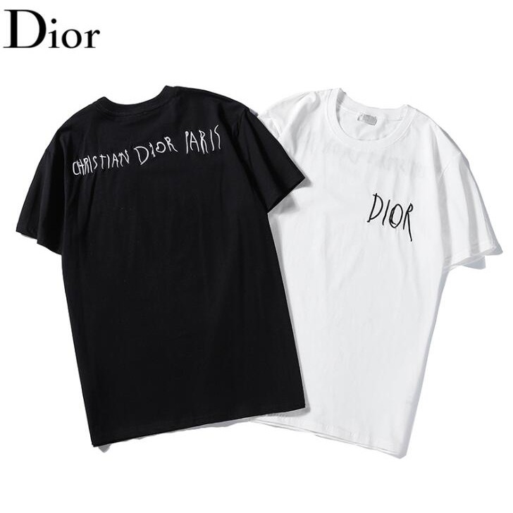 TShirt White and Gray Cotton Jersey with Toile de Jouy Voyage Motif  DIOR  CH