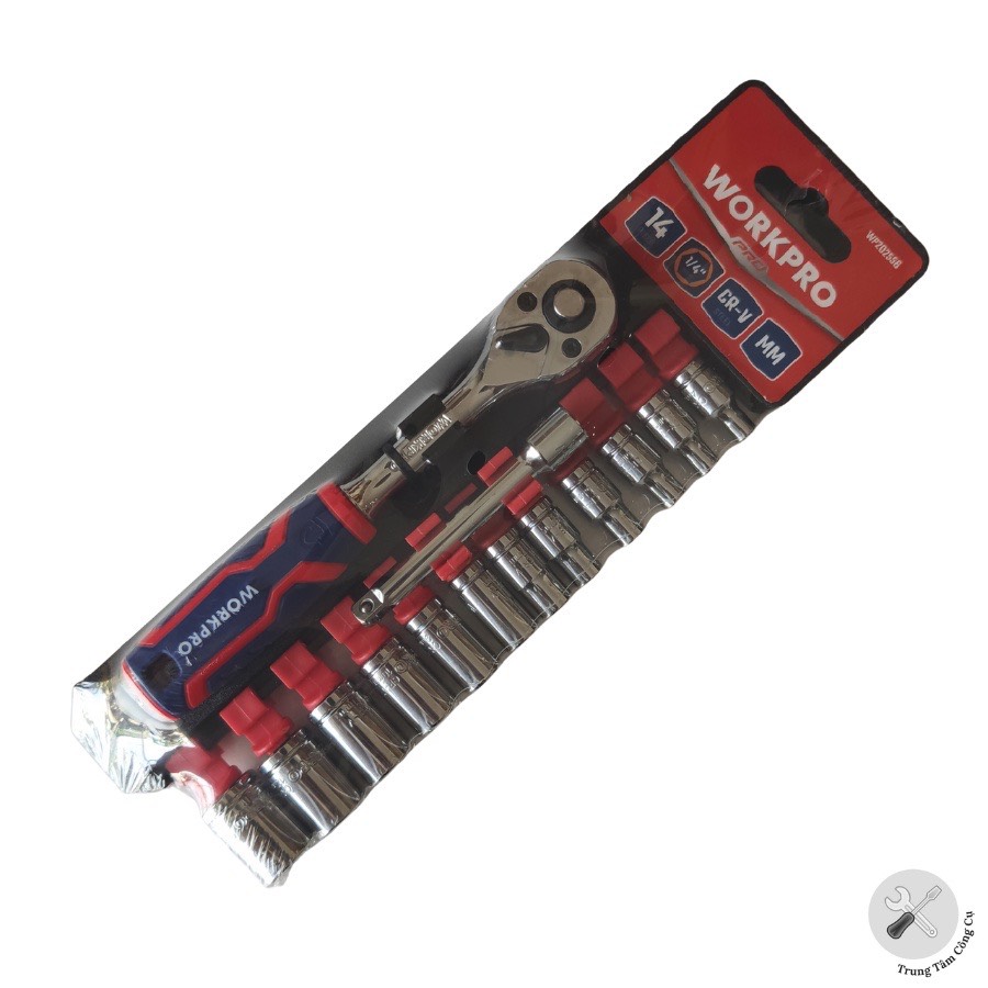 Bộ đầu cờ lê thay thế , kích thước 1/4 inch workpro wp202556