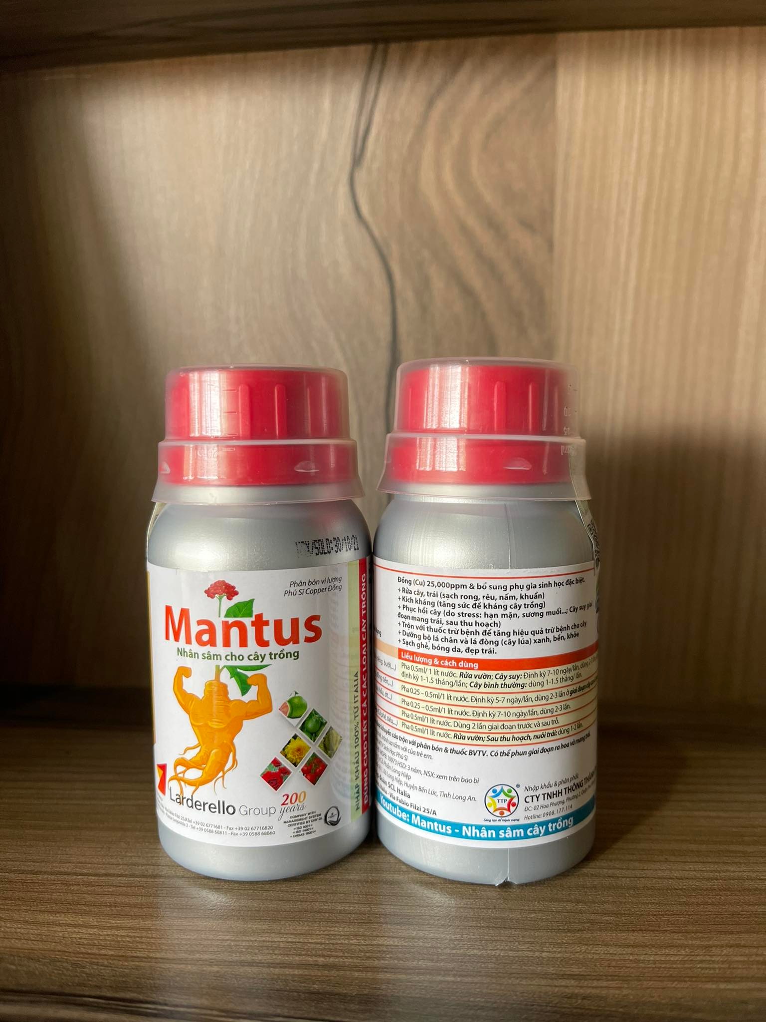 Nhân Sâm Cây Trồng Mantus 100ml phục hồi cây, kích kháng, sạch ghẻ, bóng da