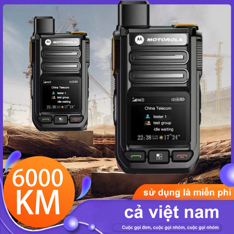 Bộ đàm motorola r700 không giới hạn khoảng cách liên lạc nội bộ thời gian chờ dài di động hơn 5000 km bộ đàm 4g 5g