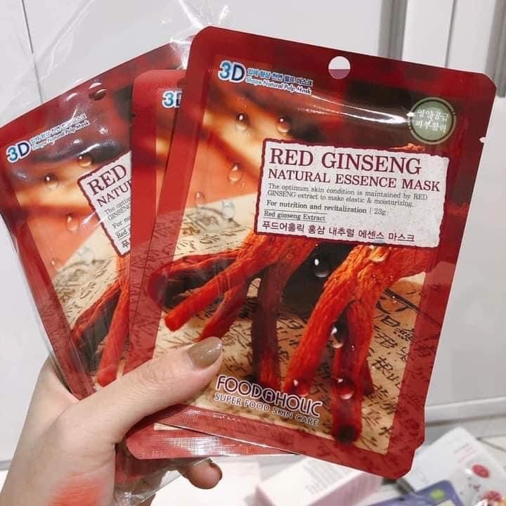 Bộ 10 miếng mặt nạ hồng sâm Natureby Red Ginseng Essence mask Sheet