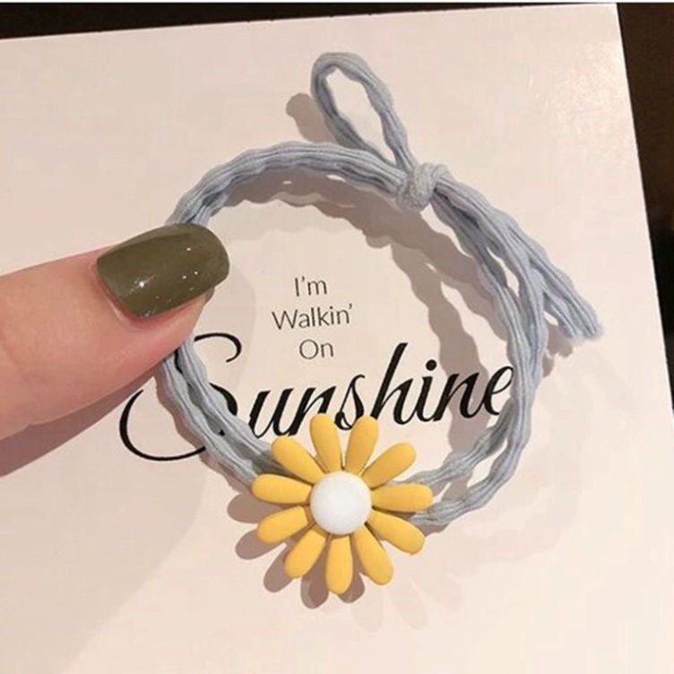 Dây Buộc Tóc Bông Cúc Xinh Xắn Ulzzang Siêu Hot - Dây Cột Tóc Bông Cúc Nhiều Màu Sắc Dâu Tây Bông Hoa Tuyết Siêute