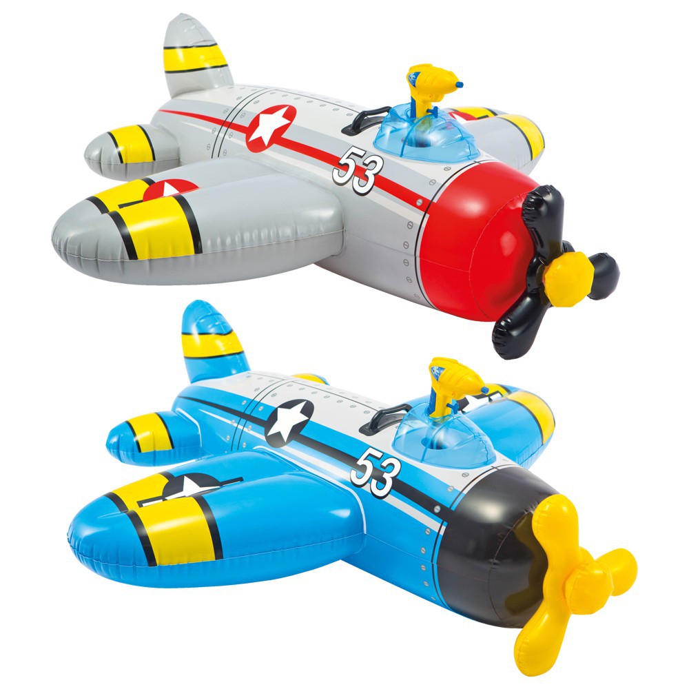 Phao bơi máy bay INTEX 57537 kèm dụng cụ phun nước