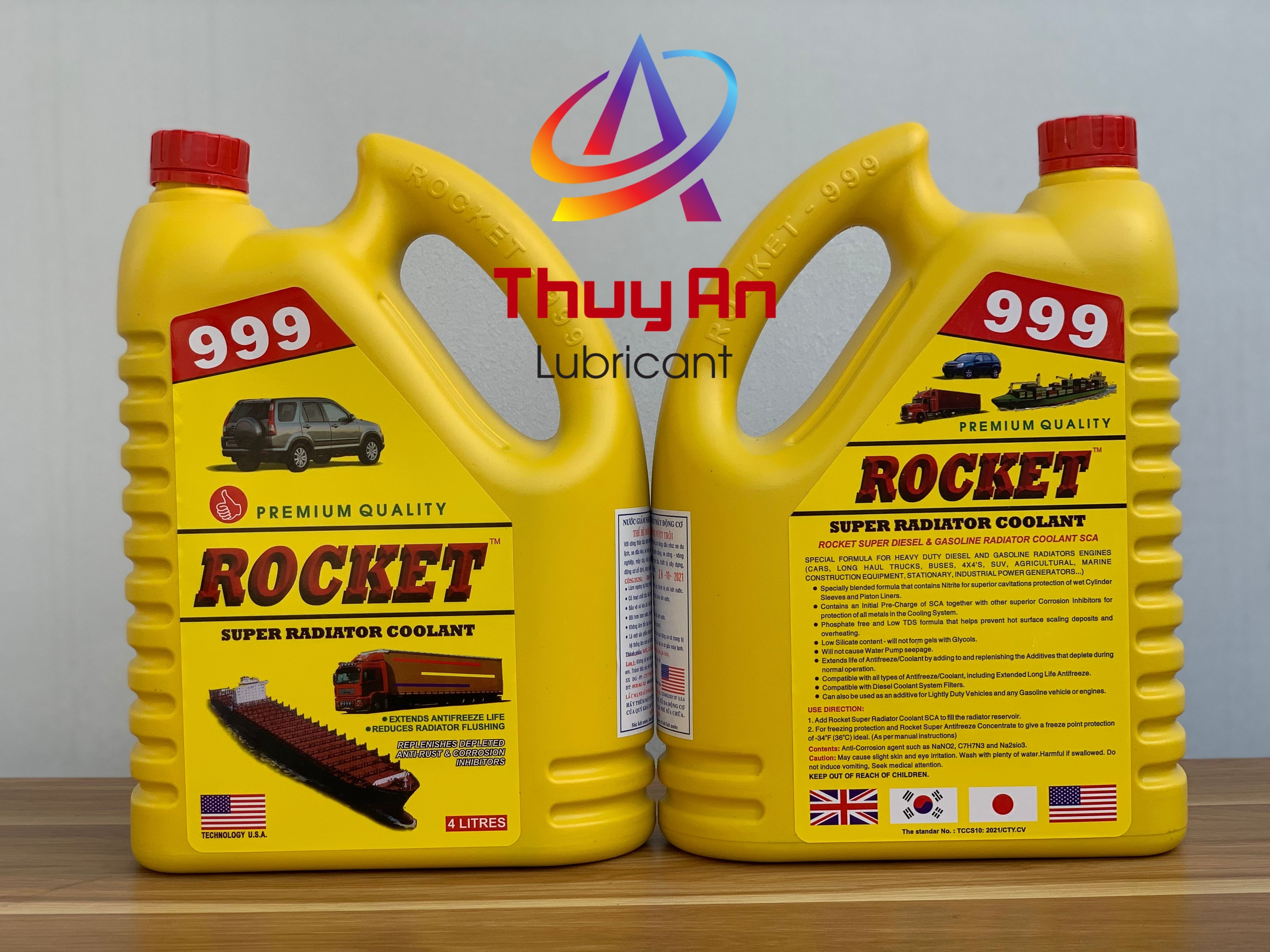 Nước làm mát động cơ rocket 999 4l