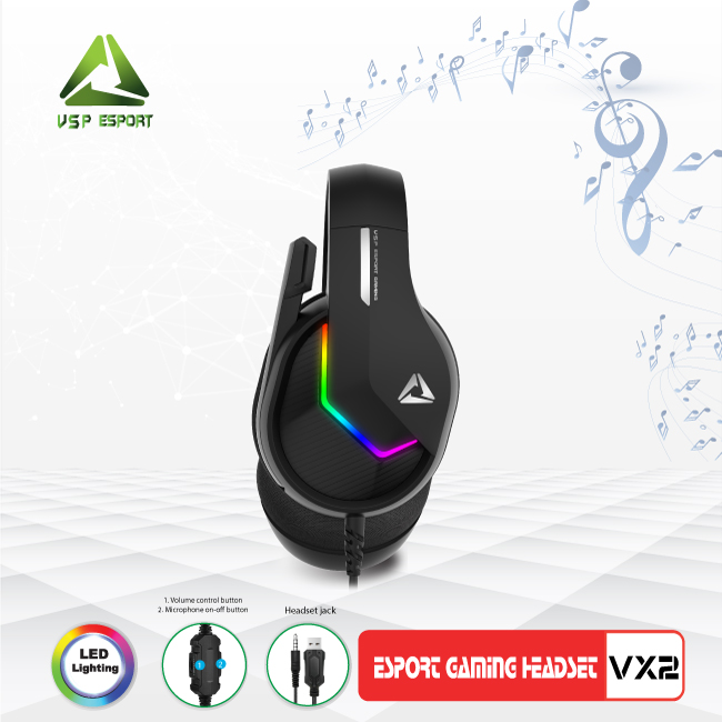 Tai nghe vsp esport gaming vx2 usb+jack 3.5 tai nghe vsp esport gaming vx2 tai nghe có dây headphone vsp esport gaming vx2 tai nghe chuyên game vsp esport gaming vx2 usbtai nghe gaming :: tai nghe chuyên game vsp esport x2 headphone gaming - vsp