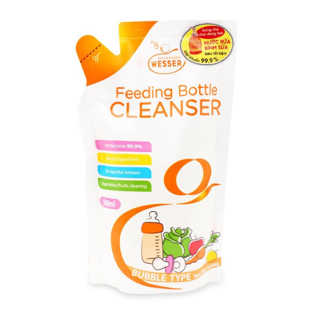 Nước rửa bình sữa wesser- gói 500ml