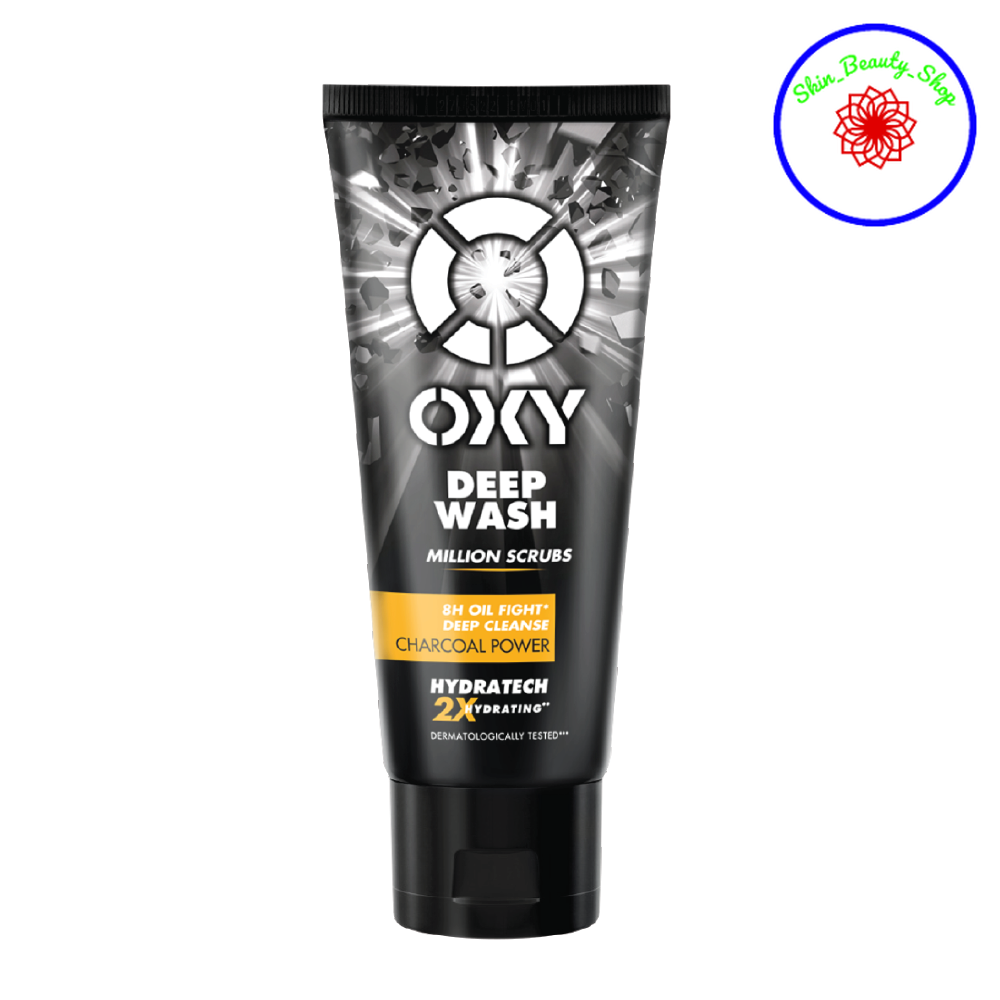 Sữa rửa mặt OXY Deep Wash sạch sâu 100g đánh bay nhờn vượt trội từ hàng triệu hạt than đen