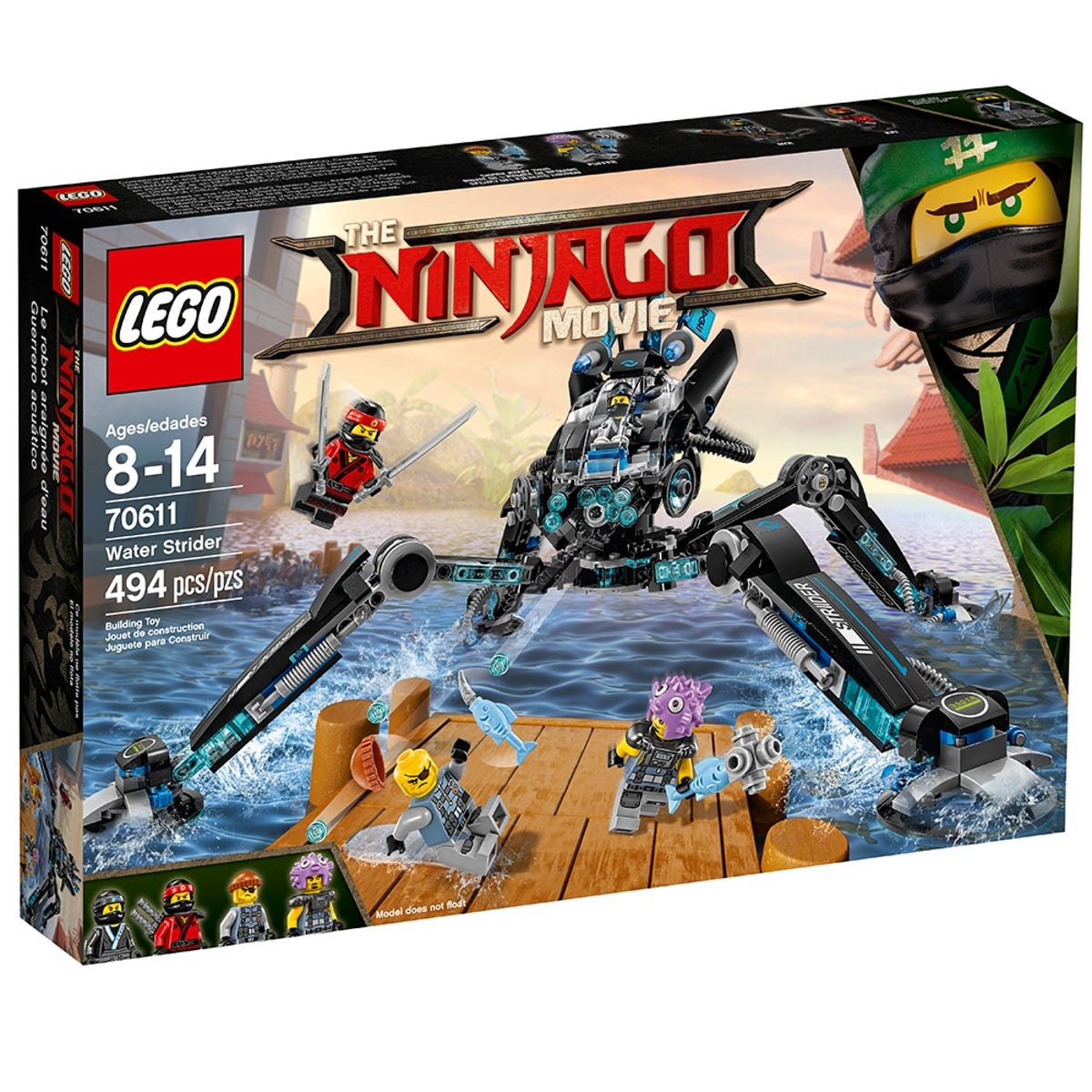 BRICK4U - LEGO  NINJAGO MOVIE - 70611 - CỖ MÁY NHỆN NƯỚC - WATER STRIDER