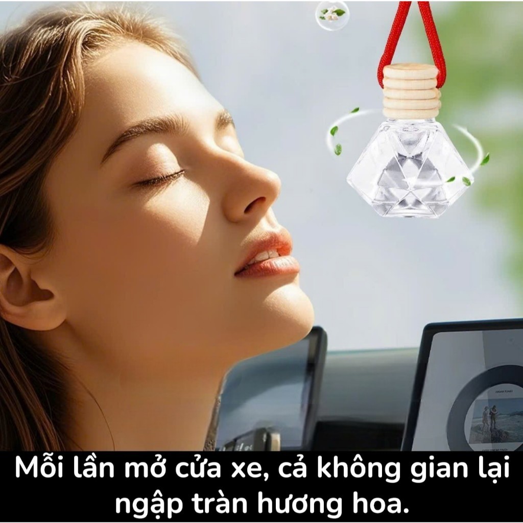 Car Perfume Combo 4 Bottles | Mini Car Essential Oil with Long-Lasting Fragrance and Premium Deodorant Decor Giá 69,000 Đồng*Miễn phí vận chuyển