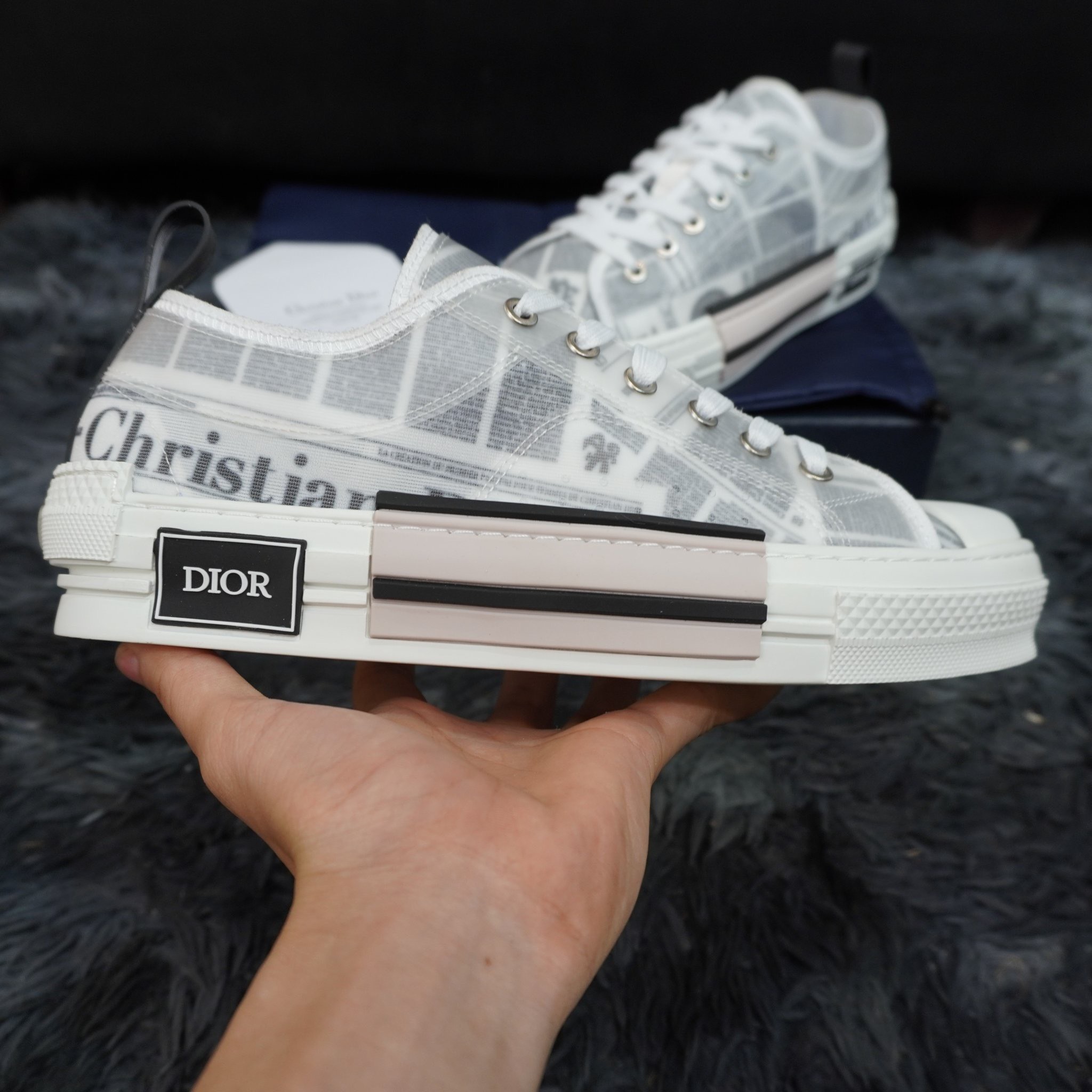 Giày Converse X Dior B23 Low Top Sneaker Black Dior Oblique Like Auth   Xám Sneaker  Giày Sneaker Rep 11