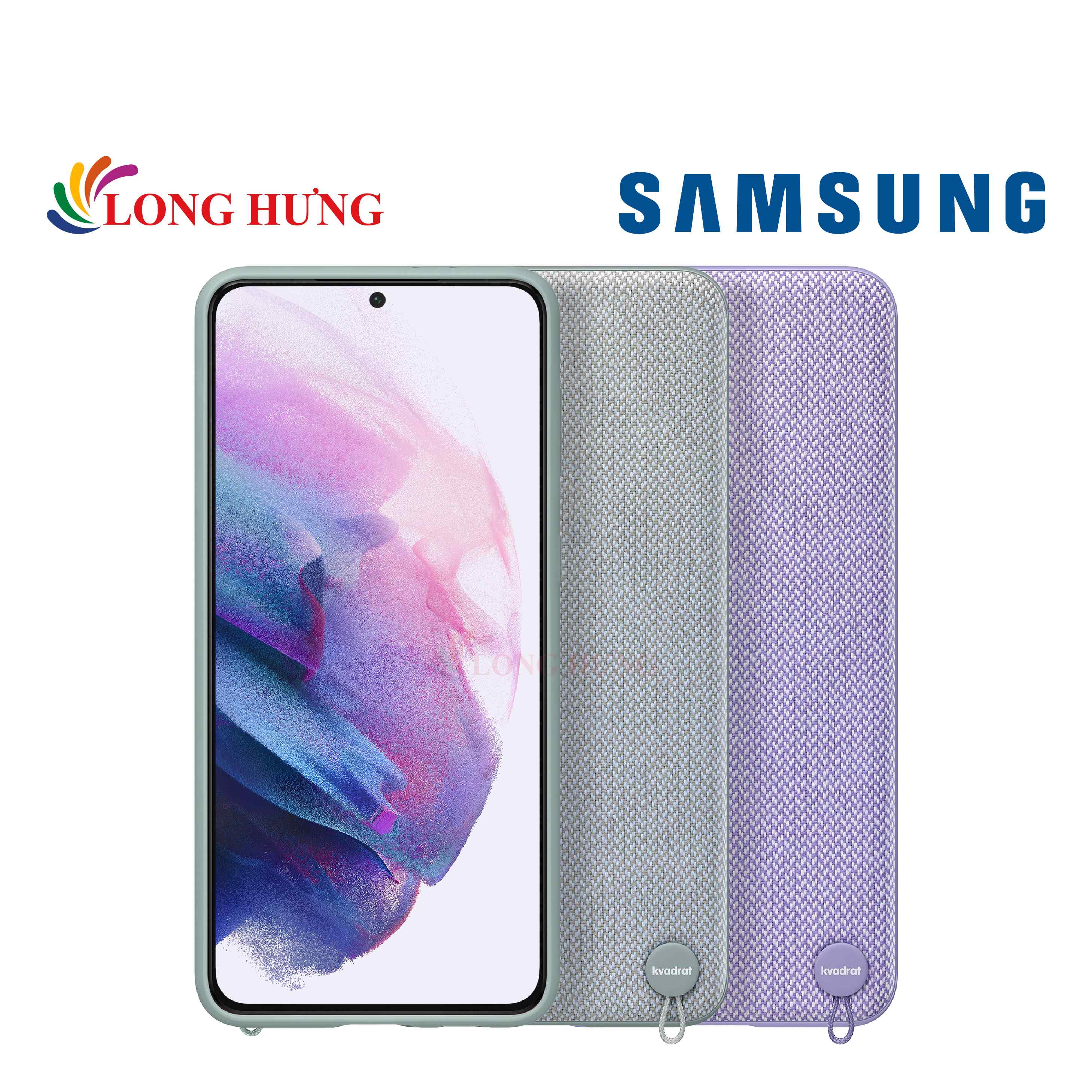 Ốp lưng vải Kvadrat Samsung Galaxy S21+ 5G EF-XG996 - Hàng chính hãng - Thiết kế sang trọng Chất liệu cao cấp Bảo vệ mặt lưng máy